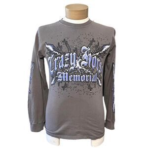 Y2K Crazy Horse Memorial Lightning Long sleeve shirt